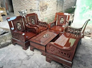 Kursi tamu ukir model semut 2111 dudukan bahan kayu jati produk jepara